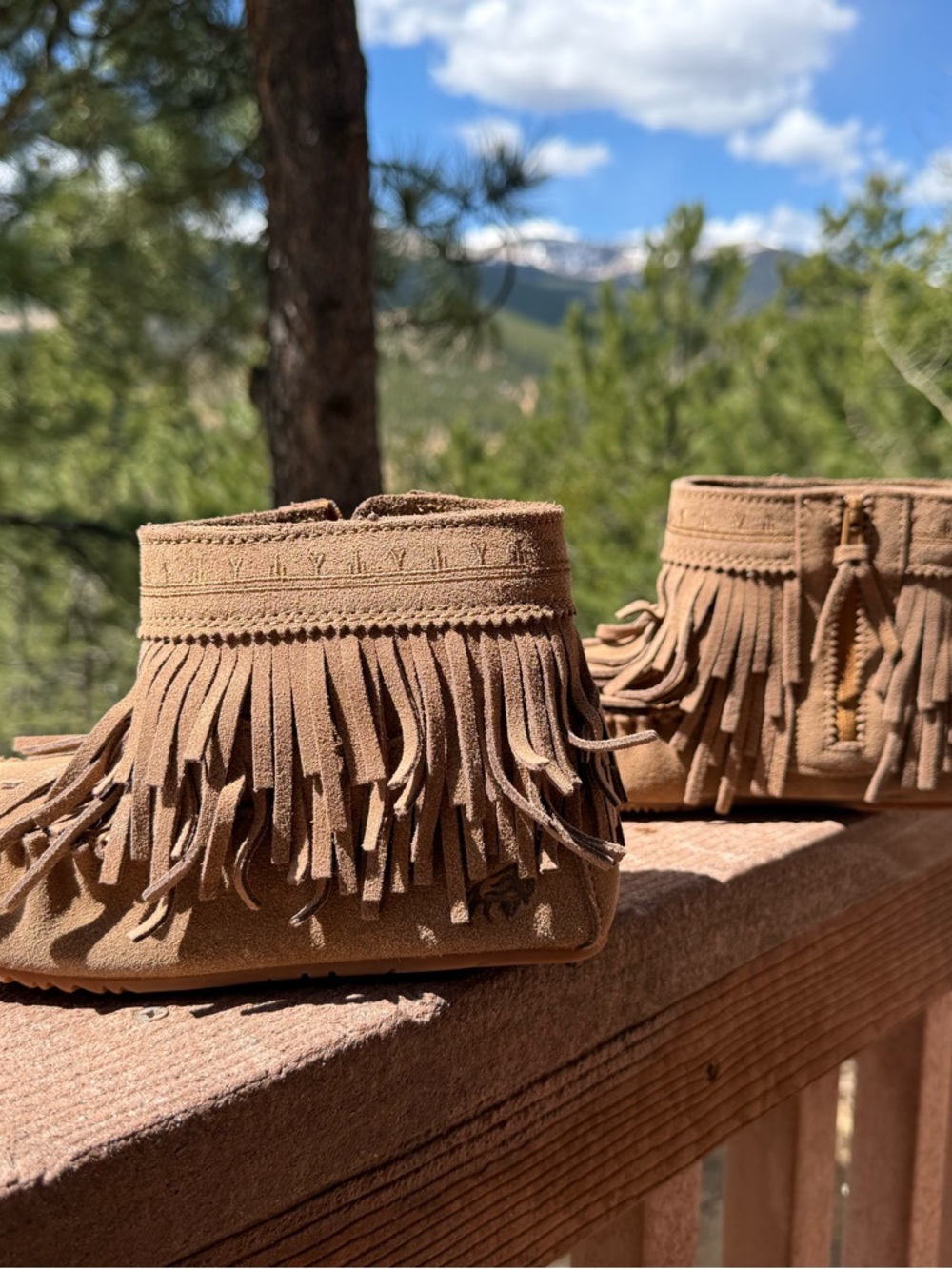 Manitobah Mukluks Dancer Ankle Boot • NEW IN BOX • Fringe Suede • Size 6